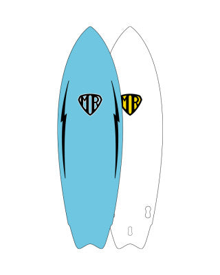 MR EPOXY SOFT SUPER TWIN FIN 6'0" - EPOXY SOFT BOARD : SBMR60