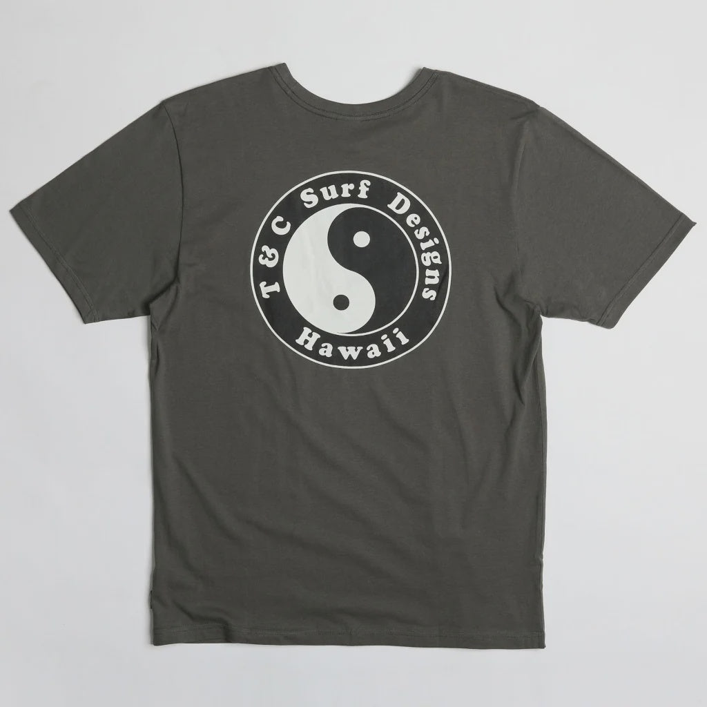 T&C OG LOGO MENS TEE - VINTAGE CHARCOAL