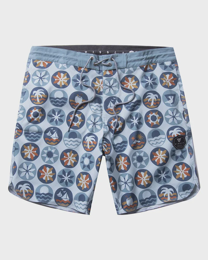 VISSLA ROUNDER 17" BOYS BOARDSHORT - SEASIDE :B109XROU