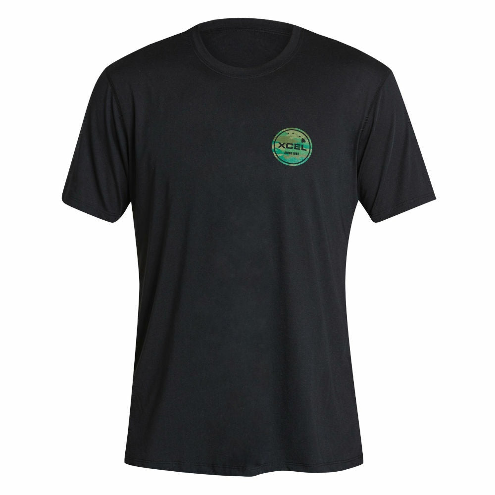 XCEL THREAD-X S/S SURF TEE RASH SHIRT - BLACK - MKU93519