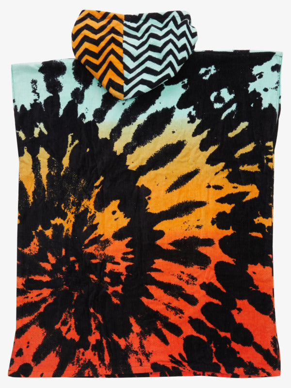 QUIKSILVER YOUTH HOODY TOWEL - FIERY CORAL