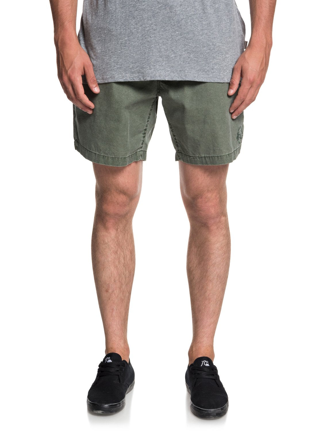 MIHO BEACH 17" MENS ELASTIC BEACH SHORT - THYME - EQYWS03551-CQY0