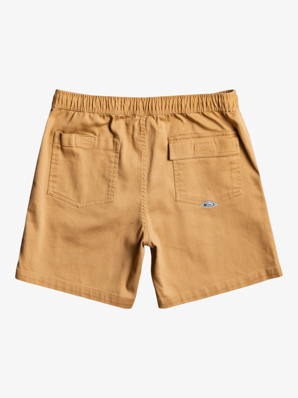 SALE - QUIKSILVER SATURN ELASTIC MENS SHORTS - TANNIN