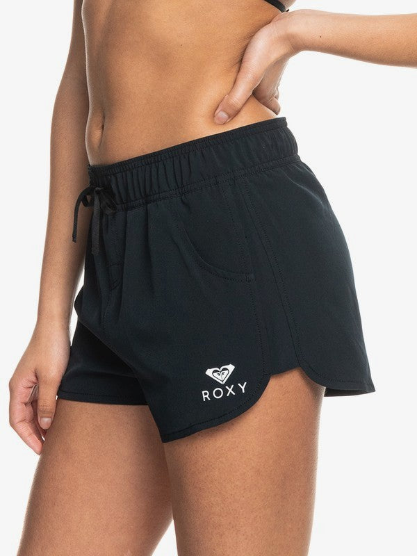 ROXY BASIC 2 INCH BLACK WOMENS BOARD SHORTS