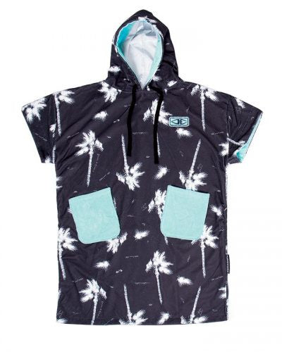 OCEAN AND EARTH MENS BLACK NOISE HOODED PONCHO