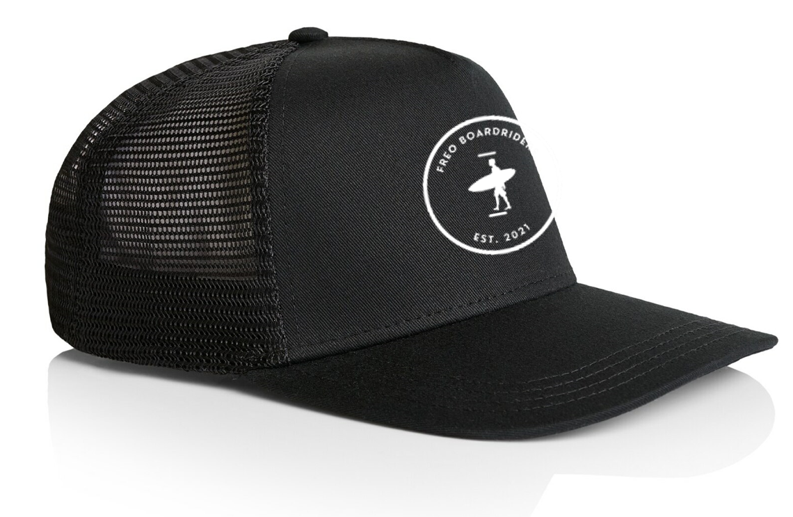 FREO BOARDRIDERS TRUCKER CAP - BLACK MESH