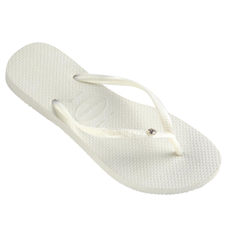 HAVAIANAS SLIM CRYSTAL SW WHITE - WOMENS