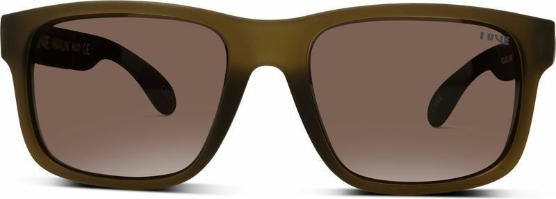 LIIVE MARLIN SUNGLASSES - STRIPED BEER / BROWN POLAR