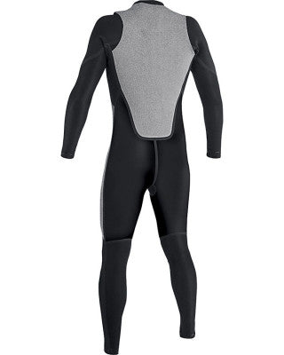 VISSLA 7 SEAS 3/2 MENS BACK ZIP STEAMER - BLACK