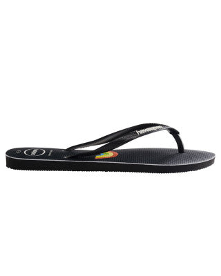 HAVAIANAS SLIM RAINBOW BLACK/WHITE : HSPP0134