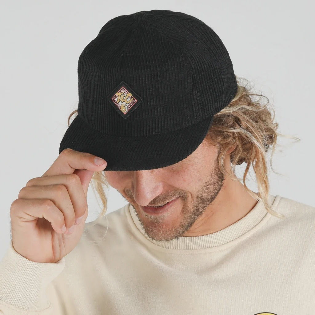 T&C DA ROCK CORD CAP - BLACK