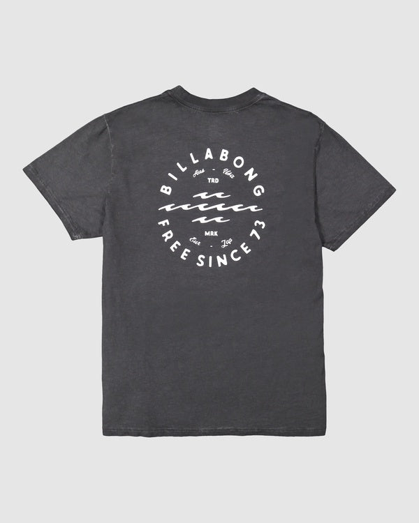 BILLABONG MENS BIG WAVE T-SHIRT - BLACK