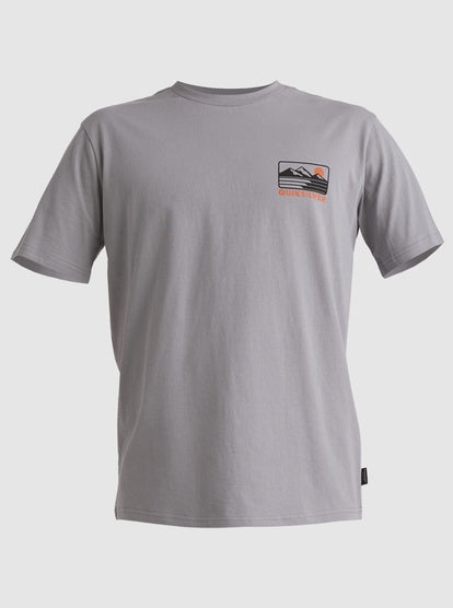 QUIKSILVER MENS OUTER ISLAND T-SHIRT - SHARKSKIN