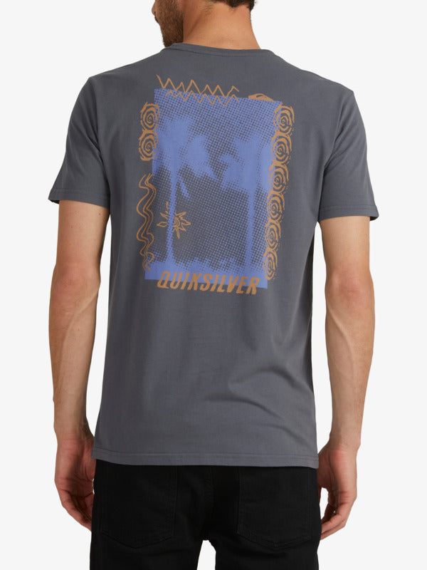 QUIKSILVER BEYOND THE PALMS MENS SS TEE - IRON GATE