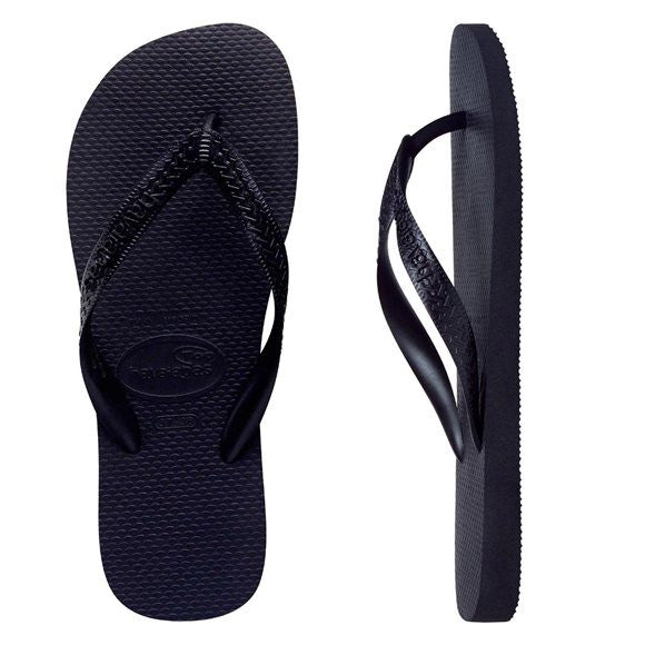 HAVAIANAS MENS TOP BLACK THONGS - HTCT0090