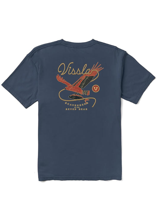 VISSLA SCAVENGERS SWELL SHORT SLEEVE TEE - NAVY