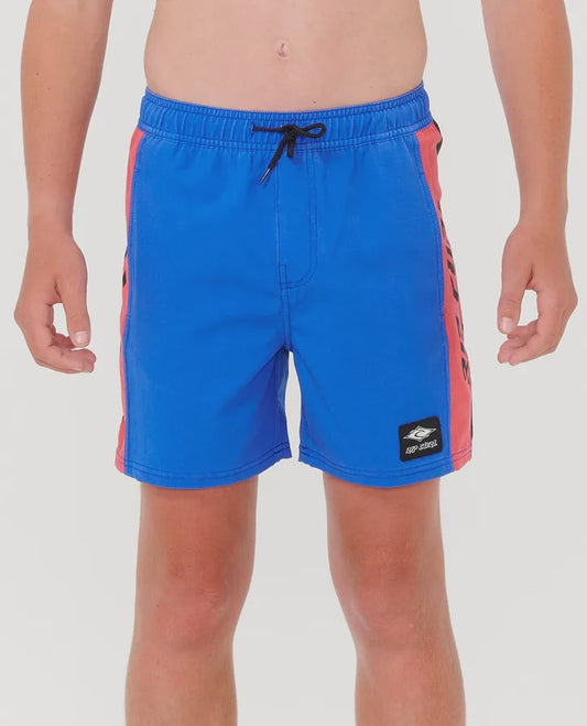 RIPCURL SIDEWAYS VOLLEY BOYS BOARDSHORTS - ELECTRIC COBALT