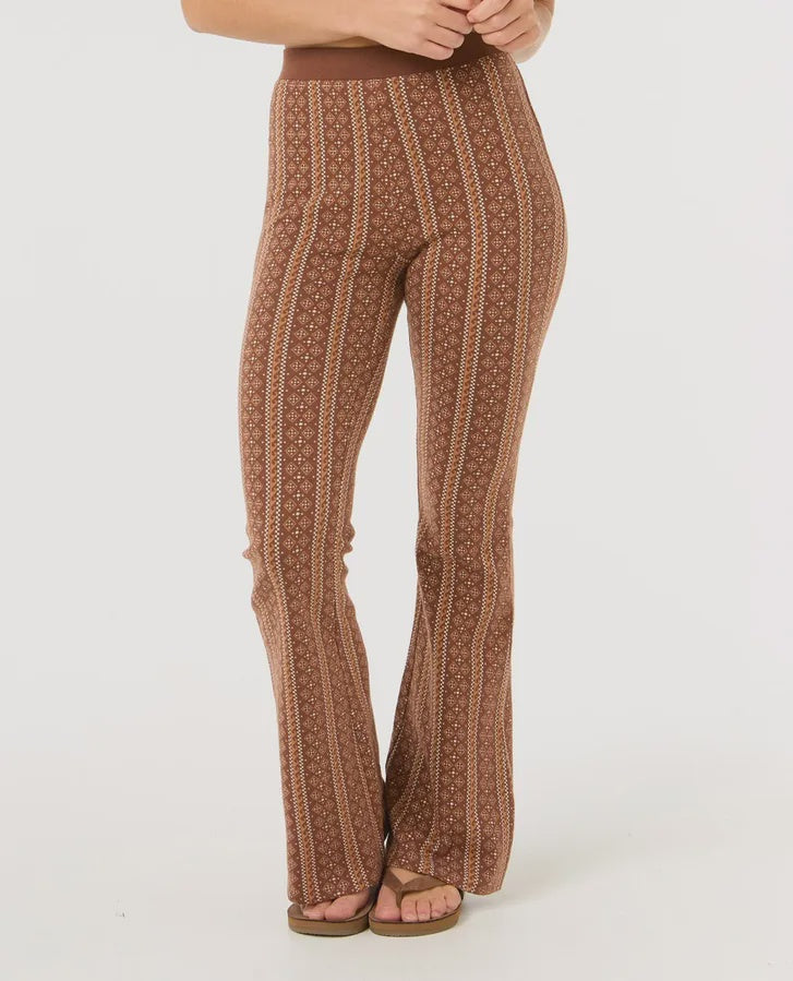 SALE RIP CURL SAN CARLOS JACQUARD KNIT PANT - BROWN