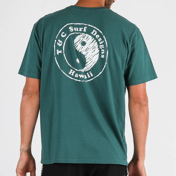 T&C MONOCHROME TEE - WASHED EMERALD