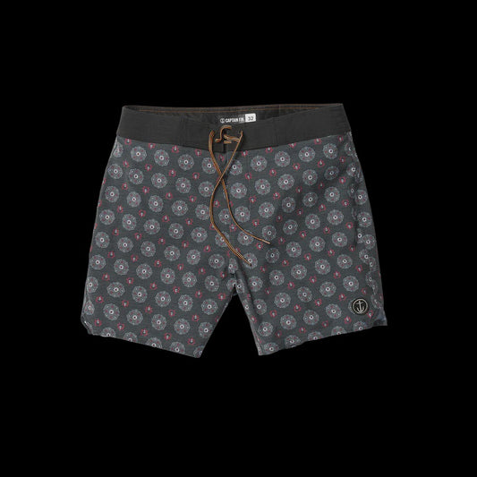 CAPTAIN FIN CAPT VOYAGER PAISLEY TRUNKS - BLACK