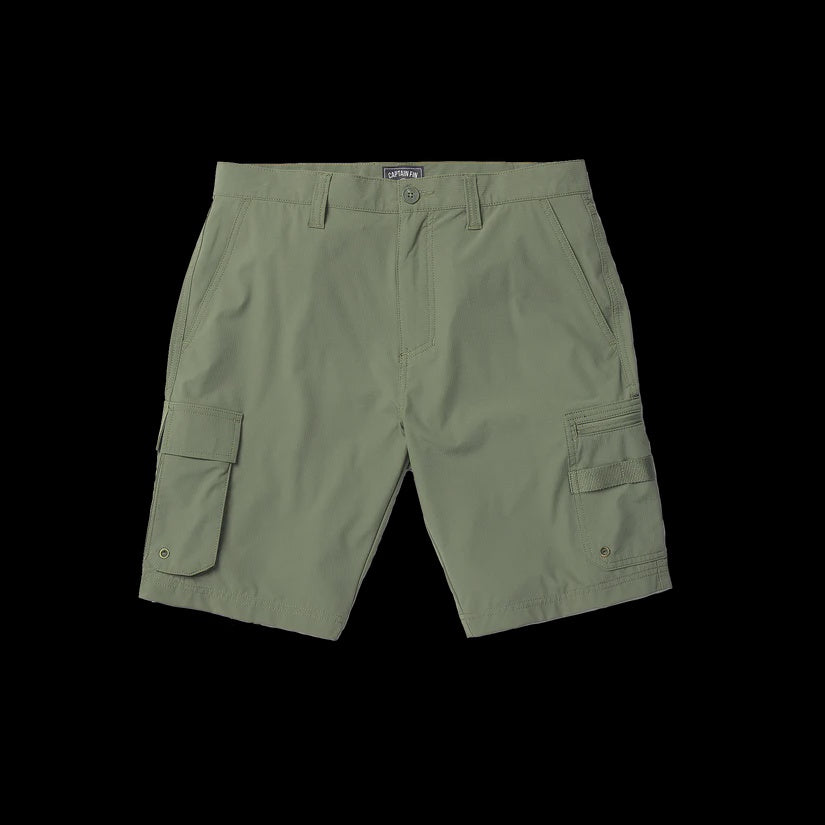 CAPTAIN BIG STORY FISH SHORT - DARK OLIVE