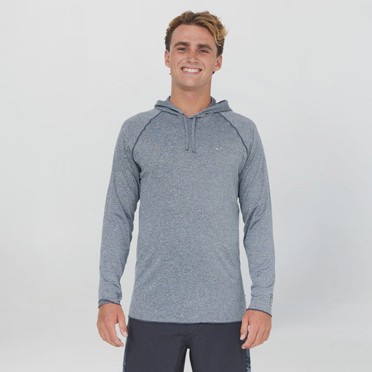 ONEILL 24/7 HYBRID UV LS SURF HOODY - GRAPHITE