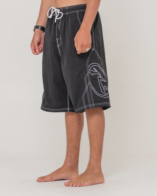 RUSTY TOMBSTONES 24" HYBRID WAIST BOARDSHORT