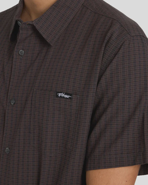 BILLABONG MENS MOGUL SS SHIRT - RAVEN
