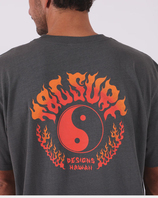 T&C HENDRIX TEE - VINTAGE CHARCOAL