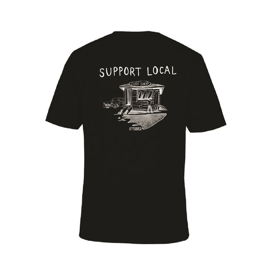 SUPPORT YOUR LOCAL MENS TEE - BLACK