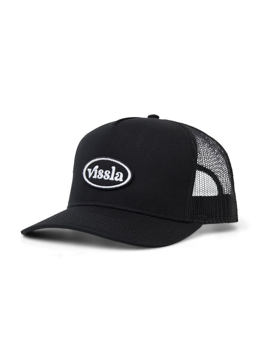 VISSLA SOLID SETS TRUCKER HAT - BLACK