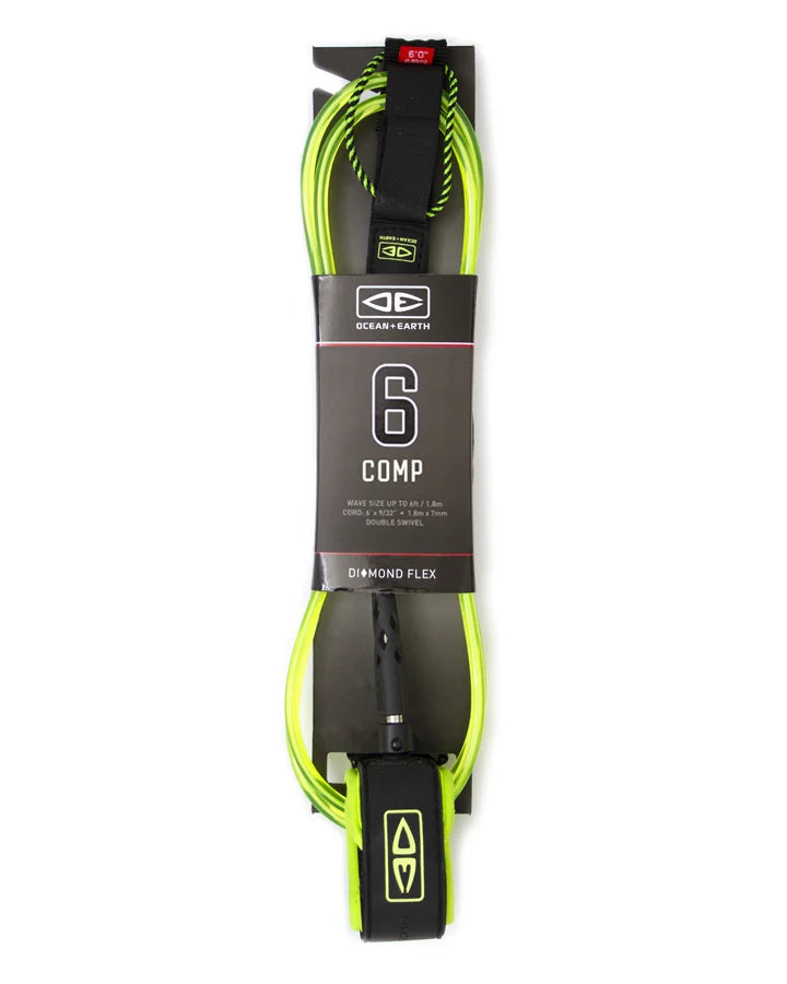 OCEAN & EARTH 6FT COMP DIAMOND FLEX SURF LEASH