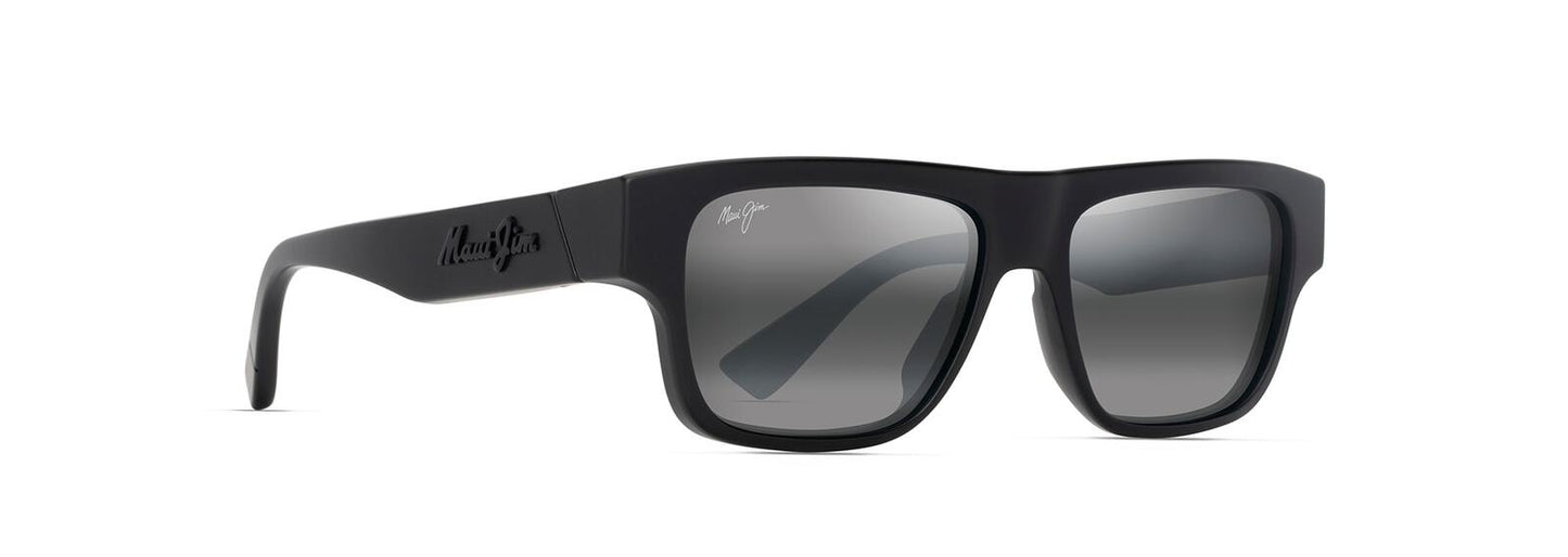 MAUI JIM KOKUA 638-02 MATTE BLACK / NEUTRAL GREY POLARISED LENSES