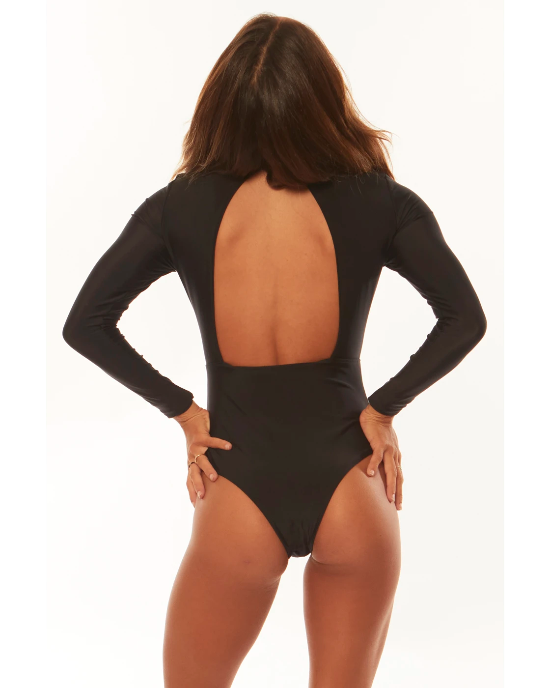 SISSTREV SOLID TROPICS BAE ONE PIECE - SOLID BLACK