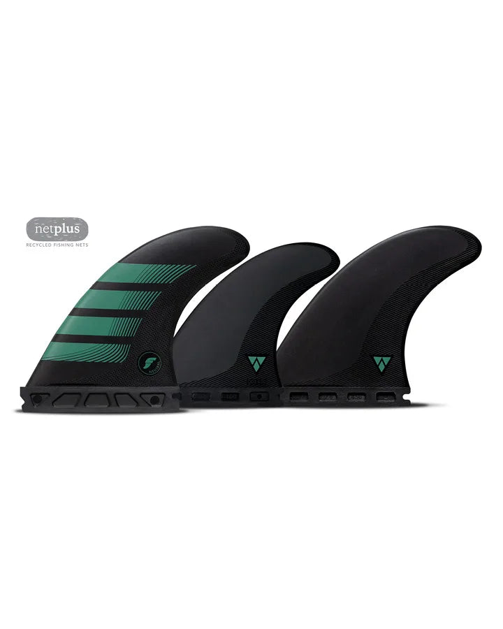 FUTURES ALPHA F6 MEDIUM TRI QUAD 5 FIN SET - OLIVE