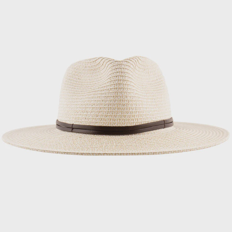 LADIES BAHAMA FEDORA HAT - BEIGE