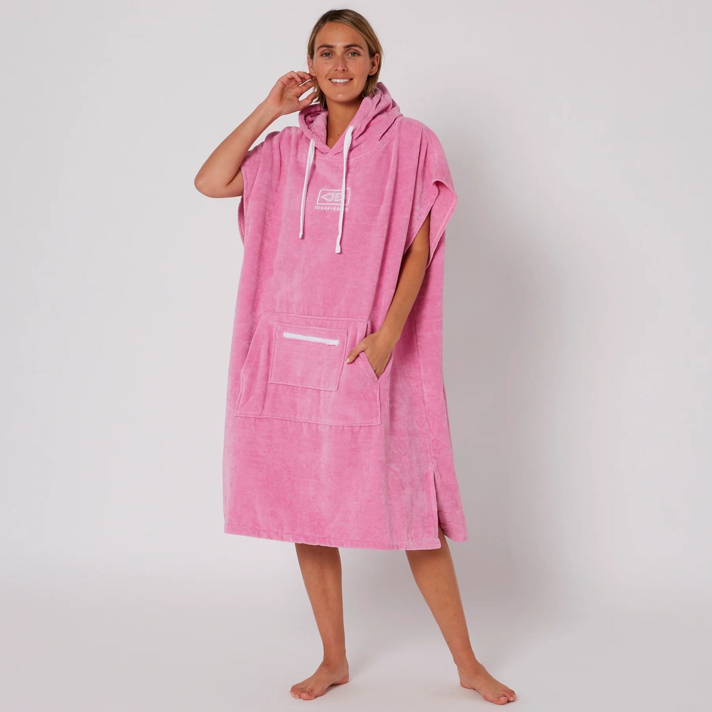 OCEAN & EARTH LADIES HOODED PONCHO - MIXED COLOURS