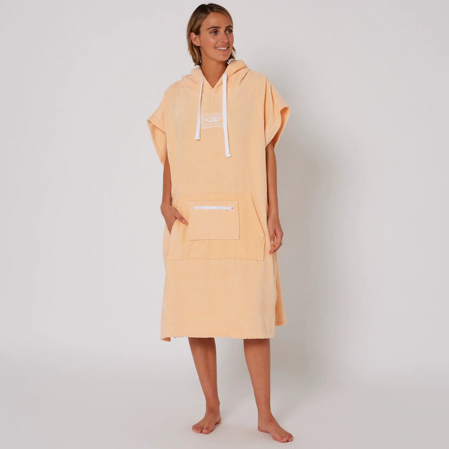 OCEAN & EARTH LADIES HOODED PONCHO - MIXED COLOURS