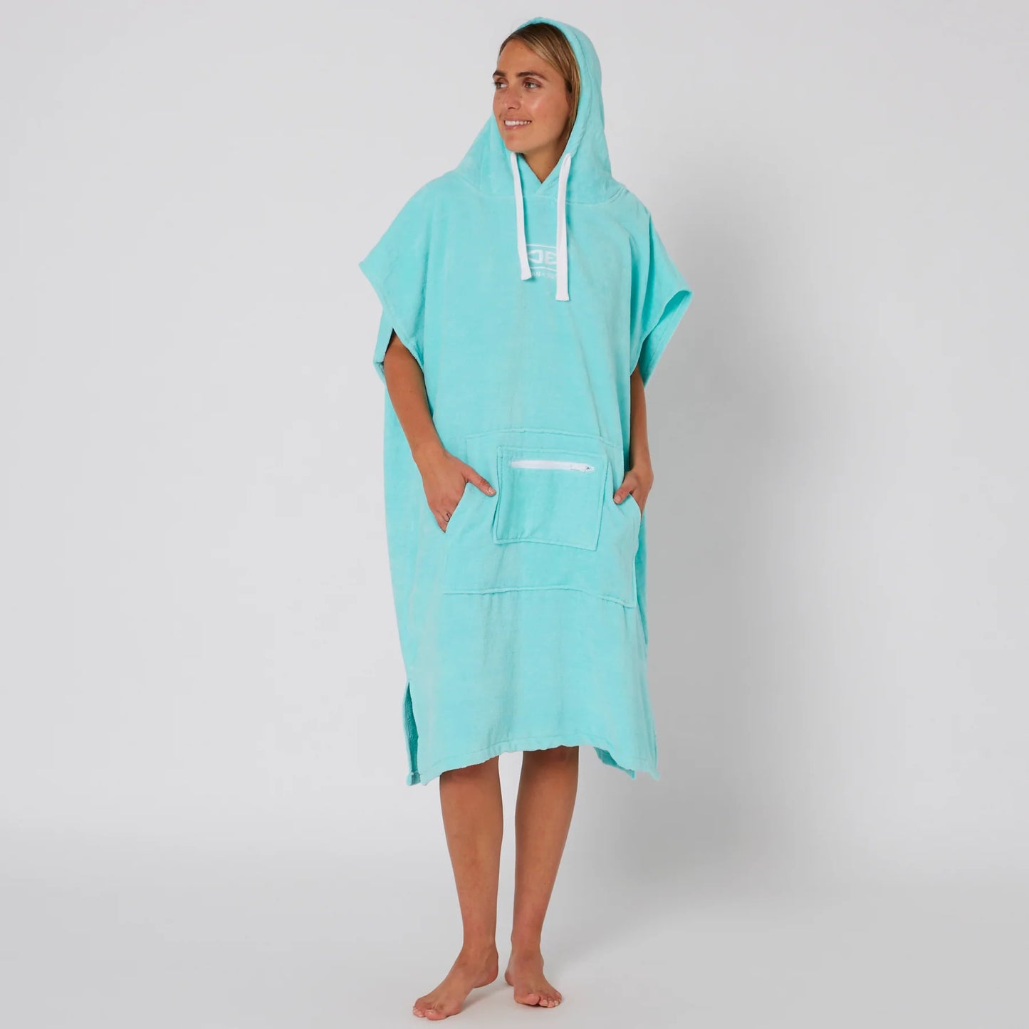 OCEAN & EARTH LADIES HOODED PONCHO - MIXED COLOURS