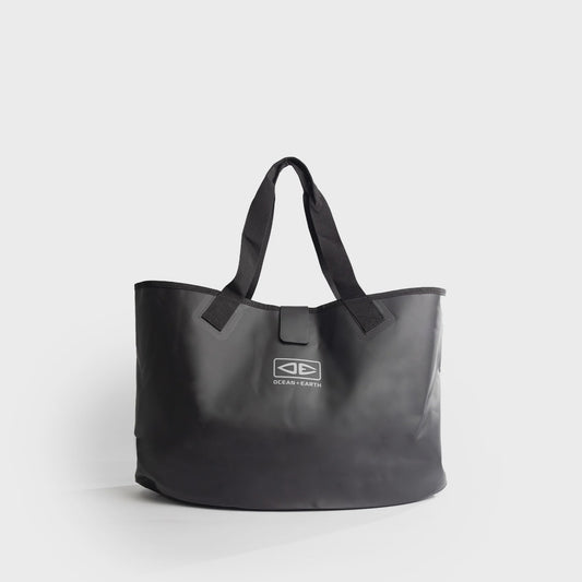 OCEAN & EARTH WATERPROOF BEACH TOTE - 47LTR BLACK