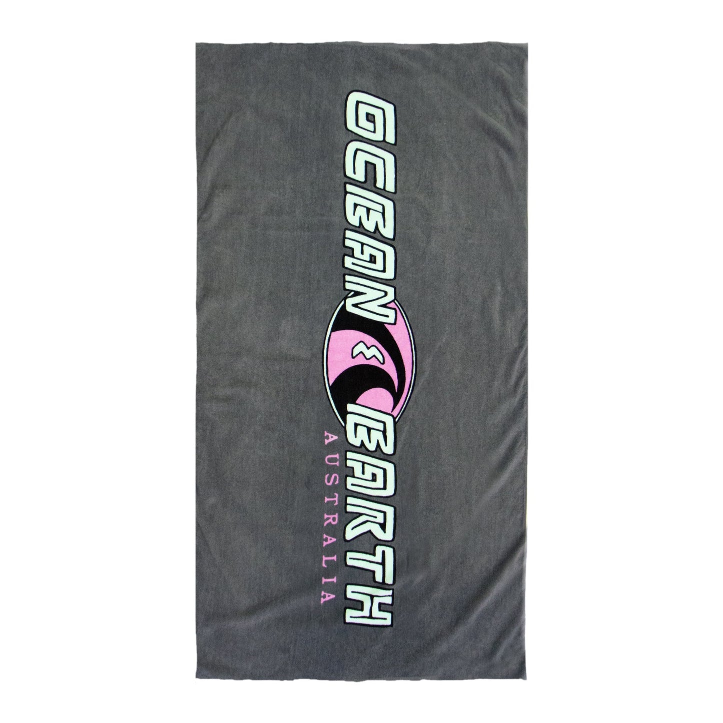OCEAN AND EARTH HERITAGE BEACH TOWEL - CHARCOAL