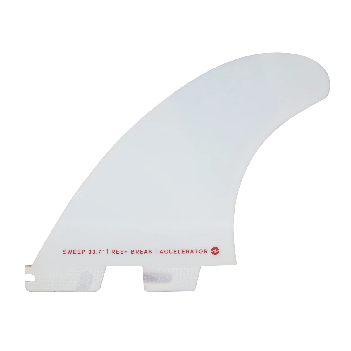 FCS II ACCELLERATOR PG TRI FIN SET - RED/WHITE