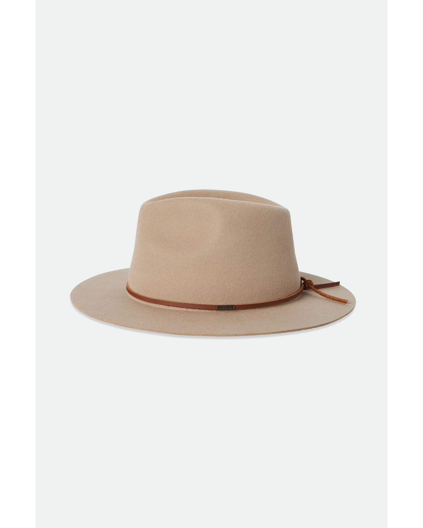 BRIXTON WESLEY FEDORA - SAND/BROWN