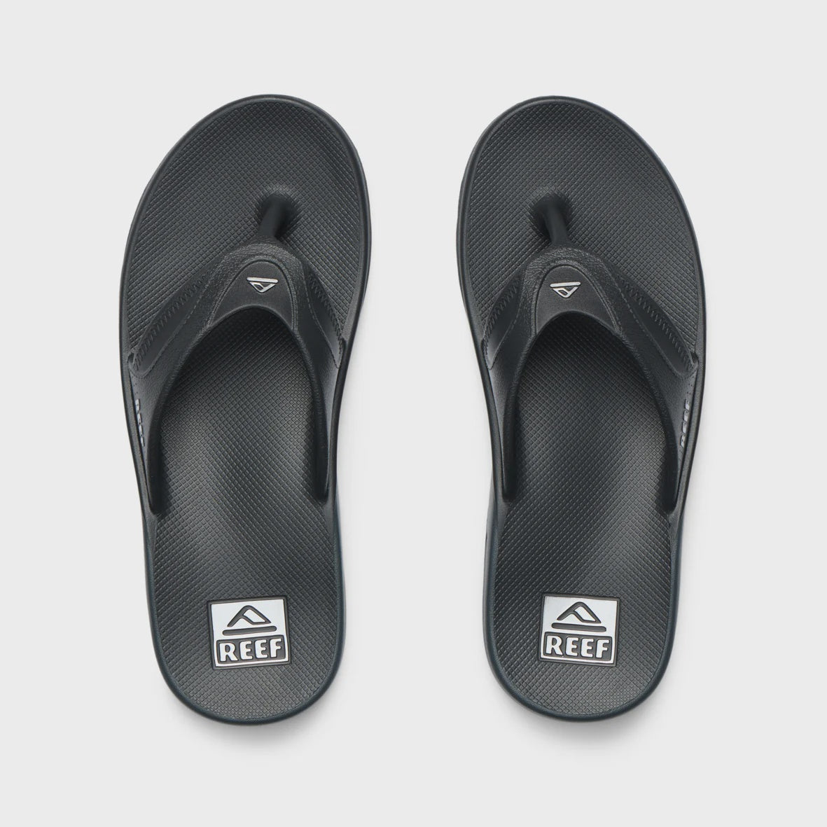REEF FANNING H20 MENS SANDALS / THONGS BLACK/SILVER