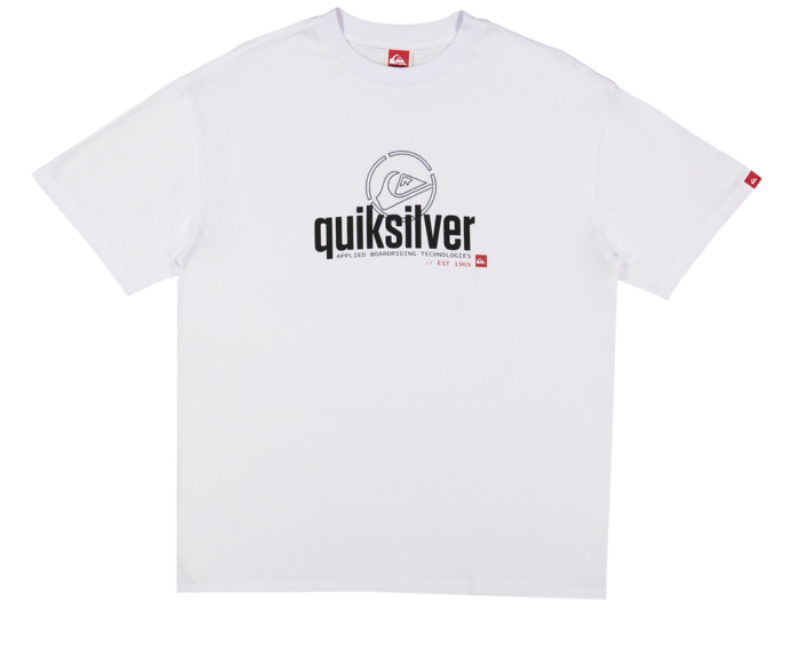 QUIKSILVER CONSTRUCT SHORT SLEEVE - WHITE