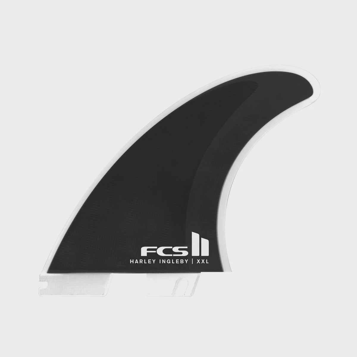 FCS II HARLEY LONGBOARD QUAD FIN SET - BLACK / WHITE