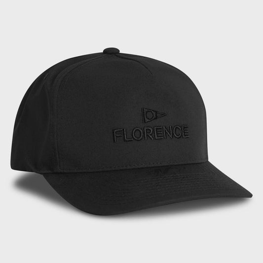 FLORENCE LOGO TWILL HAT - BLACK