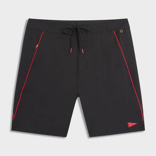 FLORENCE AIRTEX GAMMA BOARDSHORT - BLACK RED