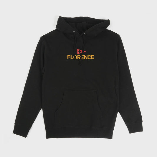 FLORENCE MENS LOGO HOODIE - BLACK