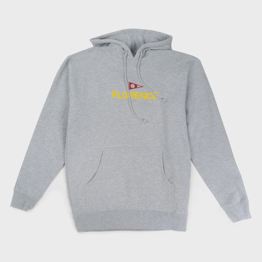 FLORENCE MENS LOGO HOODIE - GREY